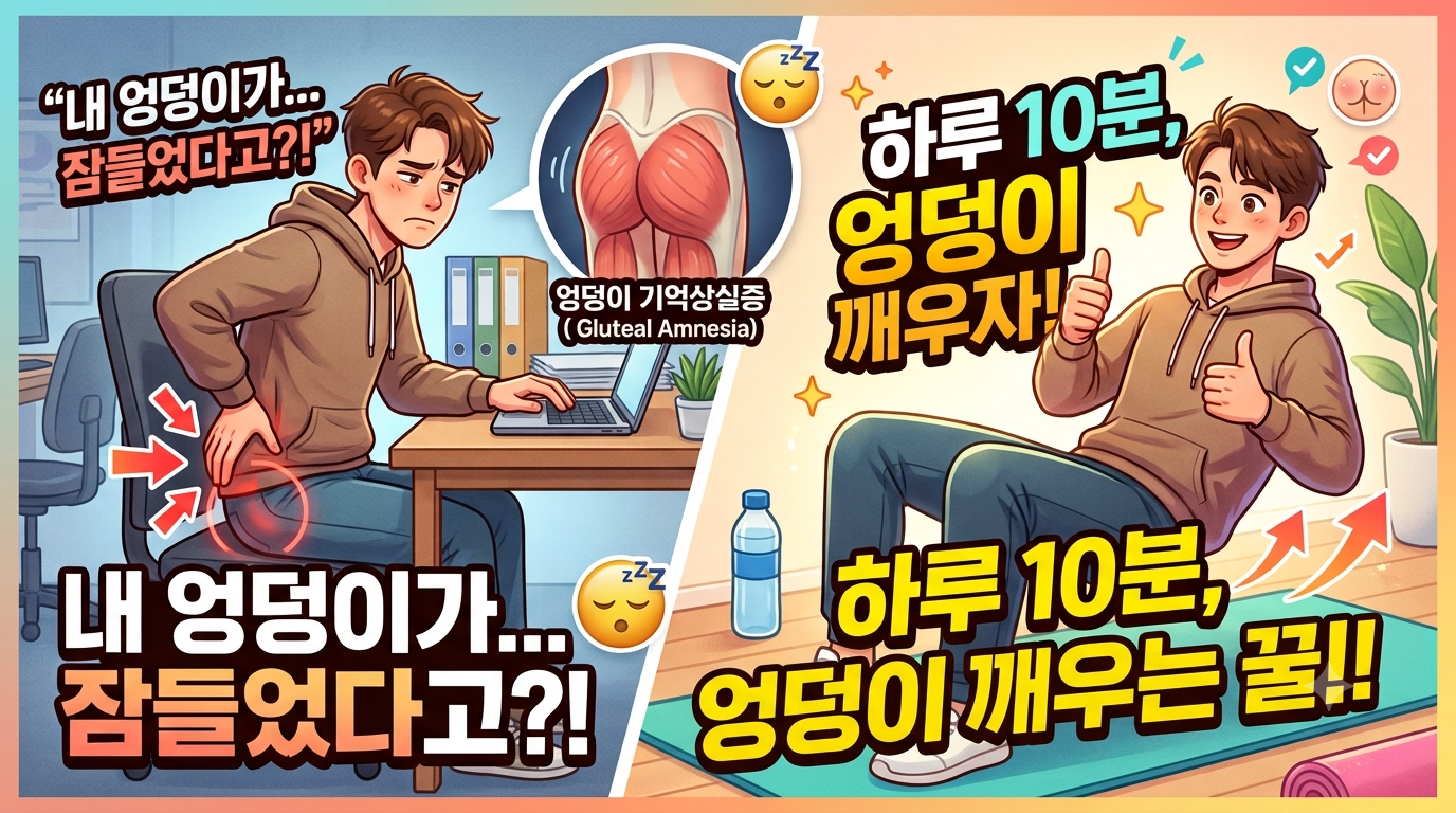 내 엉덩이가 잠들었다고? 하루 10분 엉덩이 깨우자!