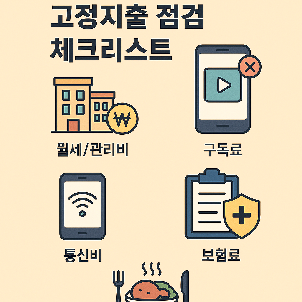 1인 가구의 현실, 고정지출 점검 안 하면 무너집니다!