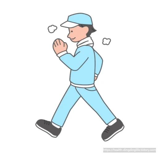 걷고 있는 이미지 입니다.