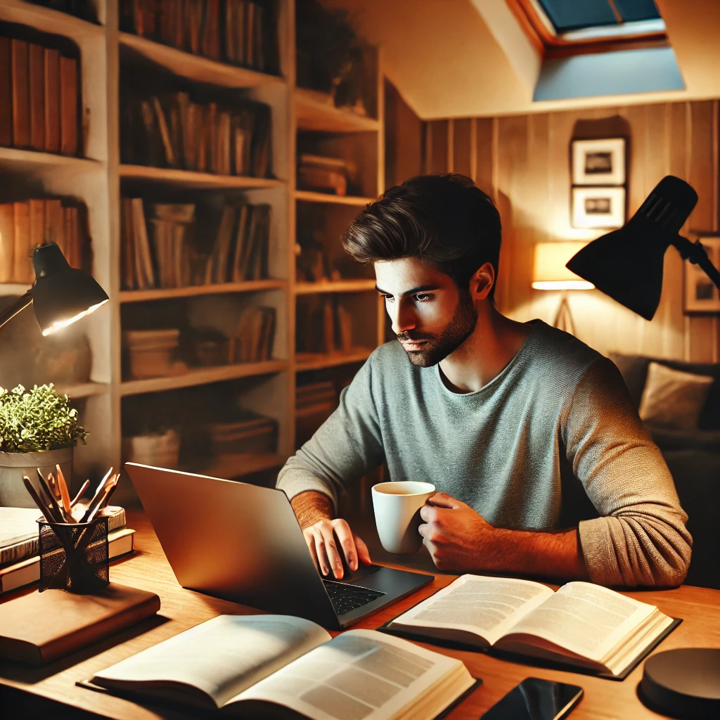 공부하는 사람의 모습