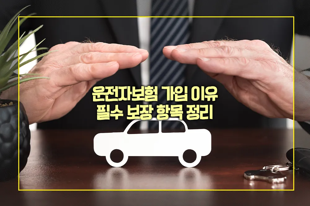 운전자보험 가입 이유 필수 보장 항목