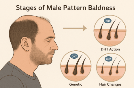 남성 탈모 진행단계 정리