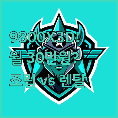 월 30만원대 9800X3D 하이엔드..