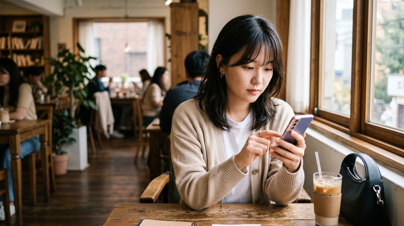 고유가 피해지원금 사용방법에 따라 스마트폰으로 잔액을 조회하는 사용자
