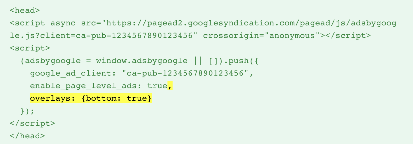 앵커광고 하단 광고로 전환하는 방법