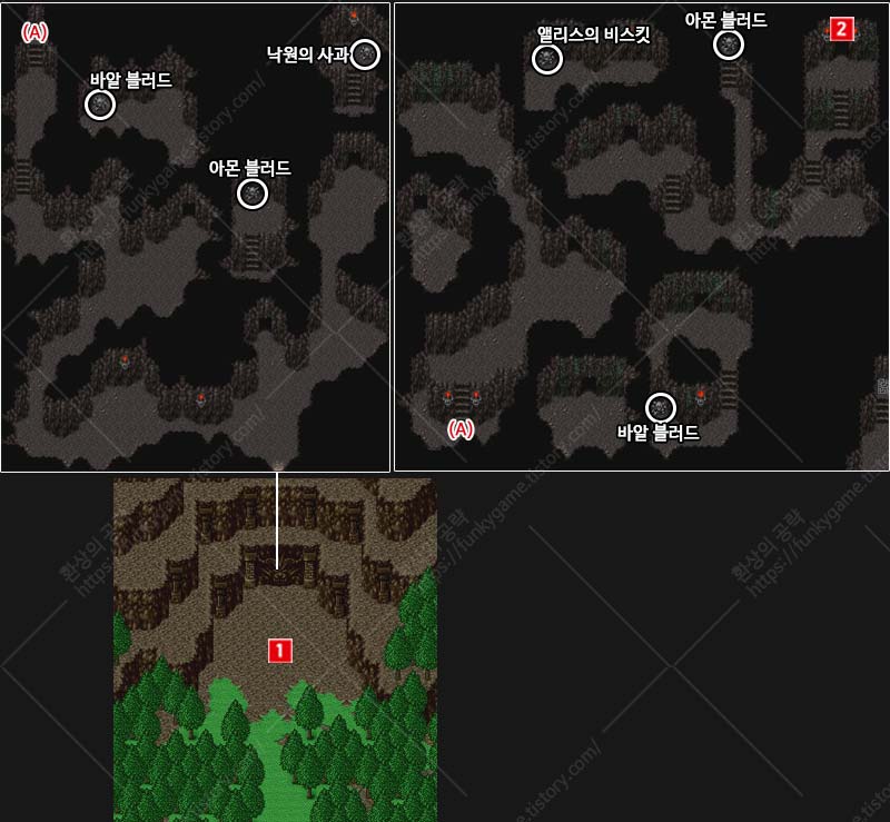 마왕산 전반 지도 이미지