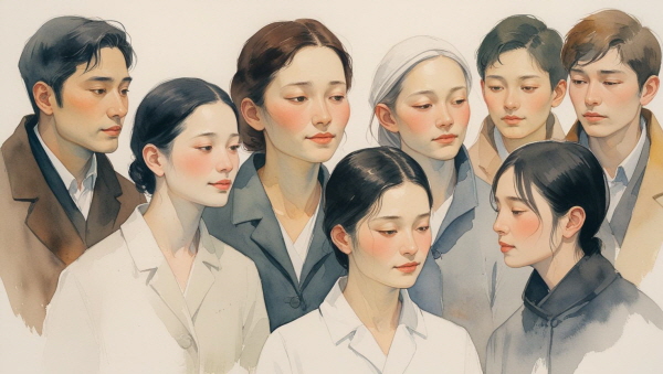 ISFP는 조용하고 따뜻하며, 섬세한 감성을 지닌 사람입니다. 크게 드러내지 않지만, 주변을 살피고, 조용히 정을 나눕니다에 관한 그림