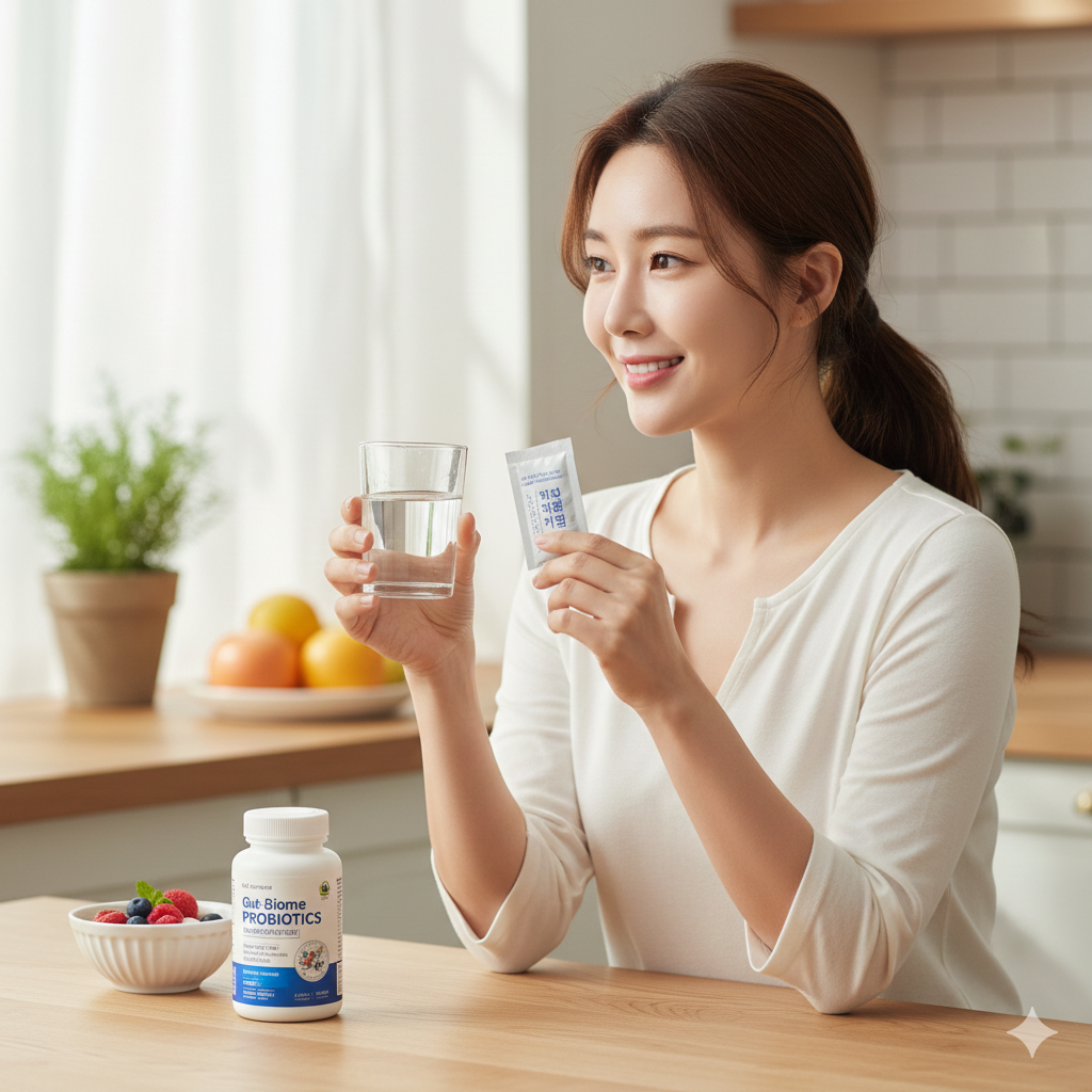 유산균(프로바이오틱스) 복용 사진
