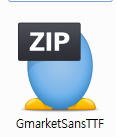 G마켓 산스 폰트 설치