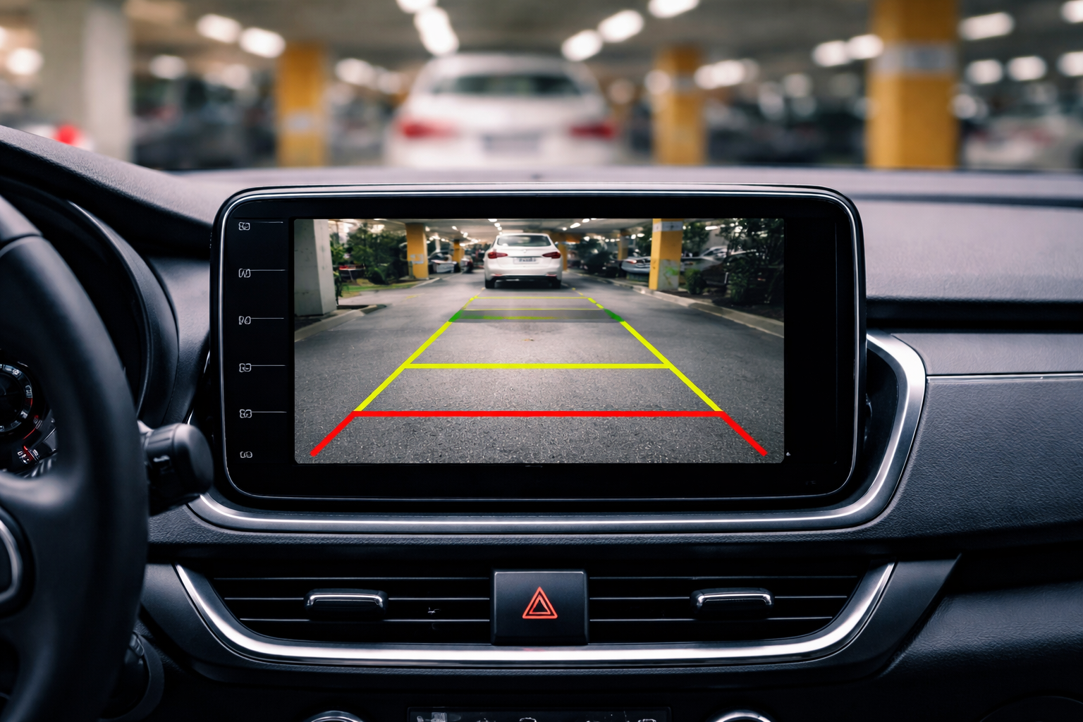 차량 후방주차 카메라 이미지