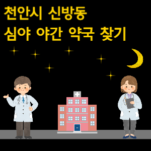 천안시 신방동 심야 야간 약국 찾기