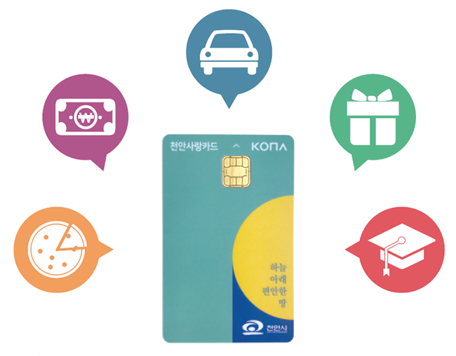 천안사랑카드 신청방법