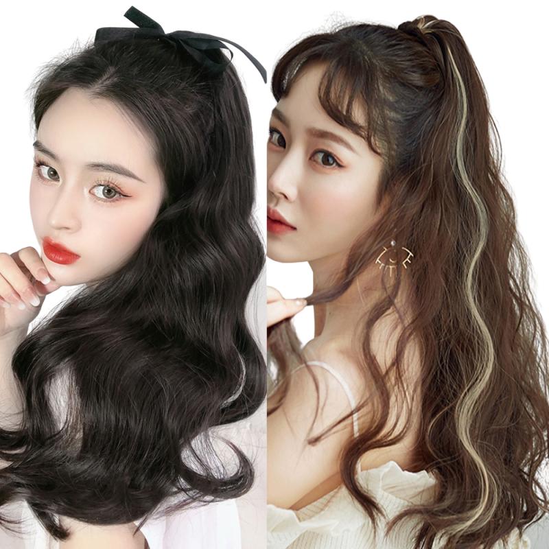 가발위드 묶음머리 집게 리본 달비 끈 포니테일 부분가발