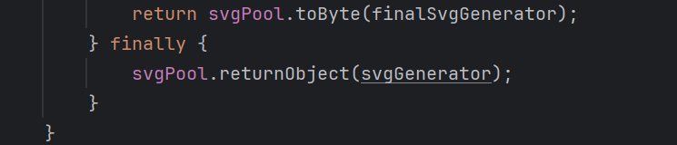 return 이후에 객체를 반환하기 위해 finally구문을 사용했다.