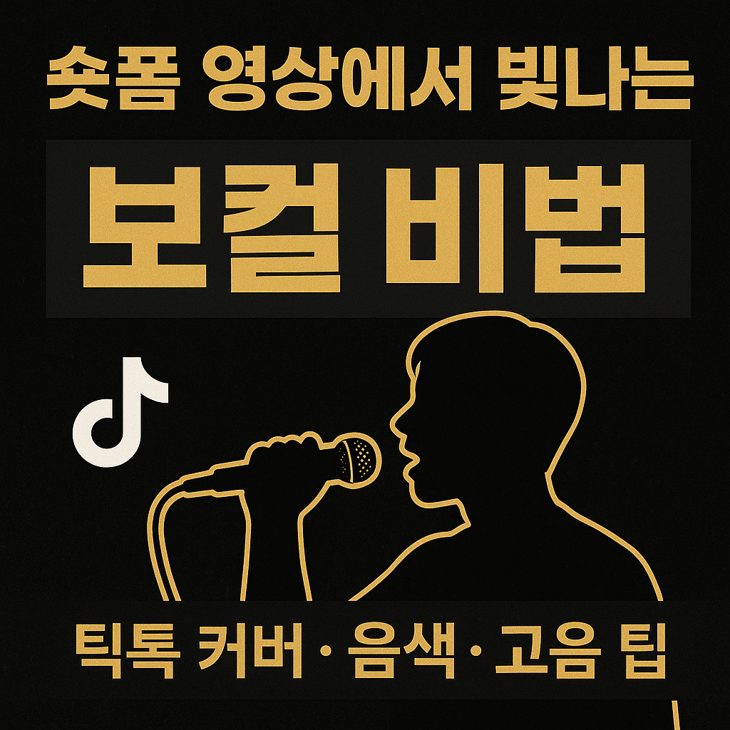 숏폼 영상에서 빛나는 보컬 비법 (틱톡 커버, 음색, 고음 팁) 관련 사진