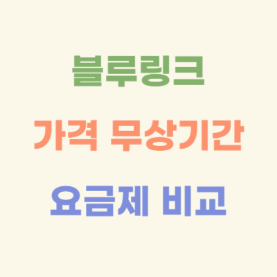 블루링크-가격-무상-기간-유료-요금제-비교