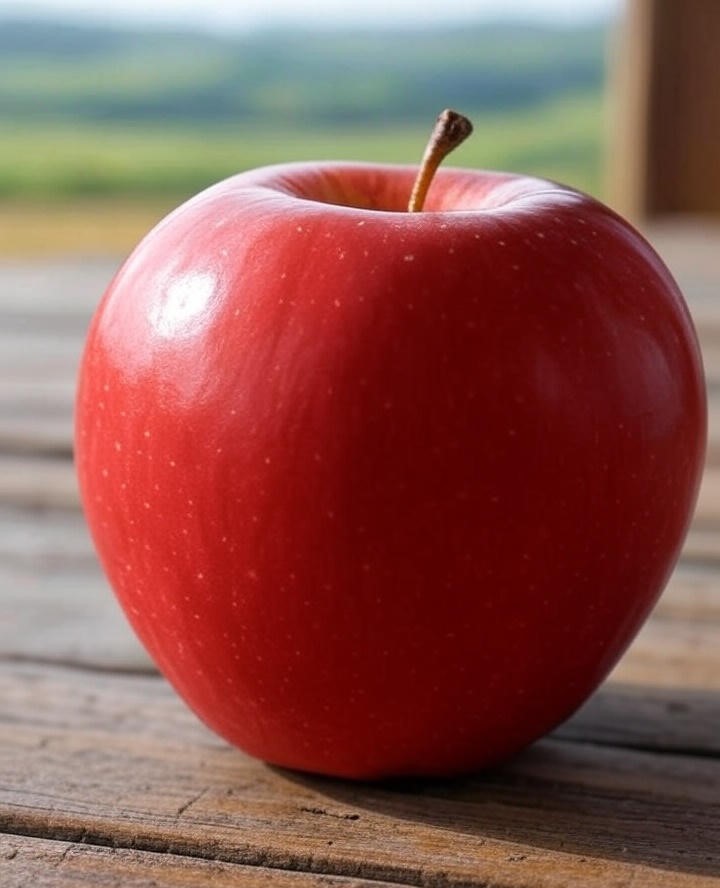 사과의 건강 효능을 보여주는 사과 이미지