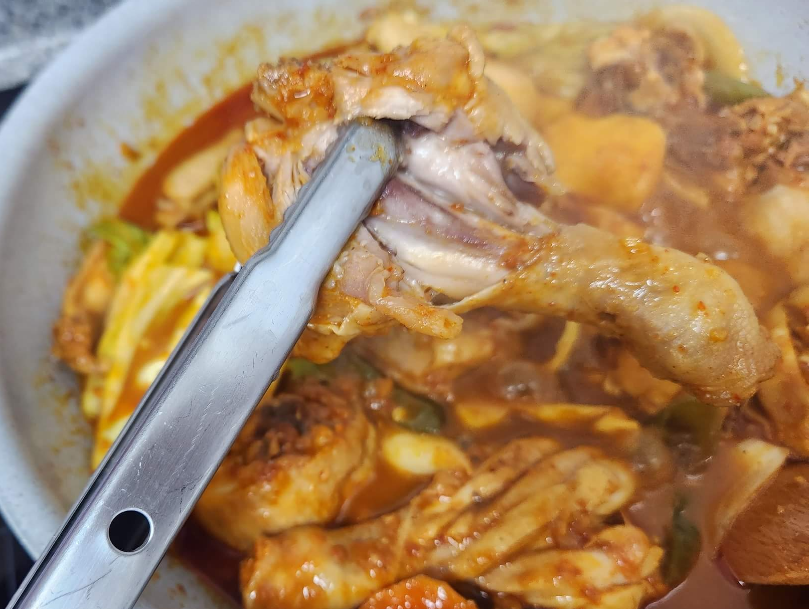 닭 익힌 확인하기