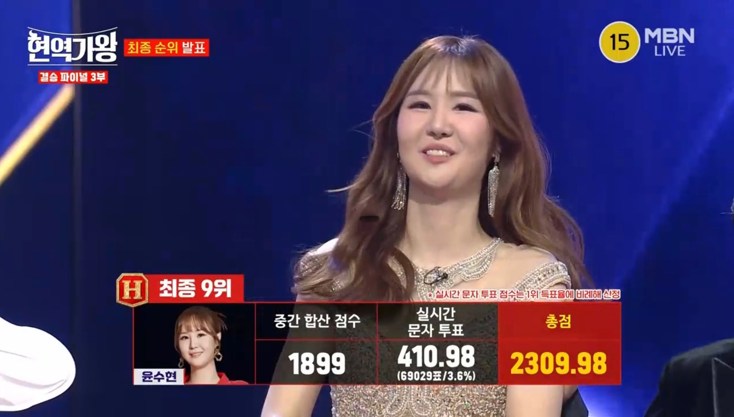 현역가왕 최종 9위