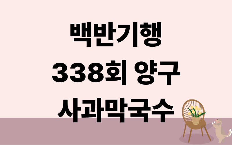 백반기행 양구 사과막국수 감자전 피프티피프티
