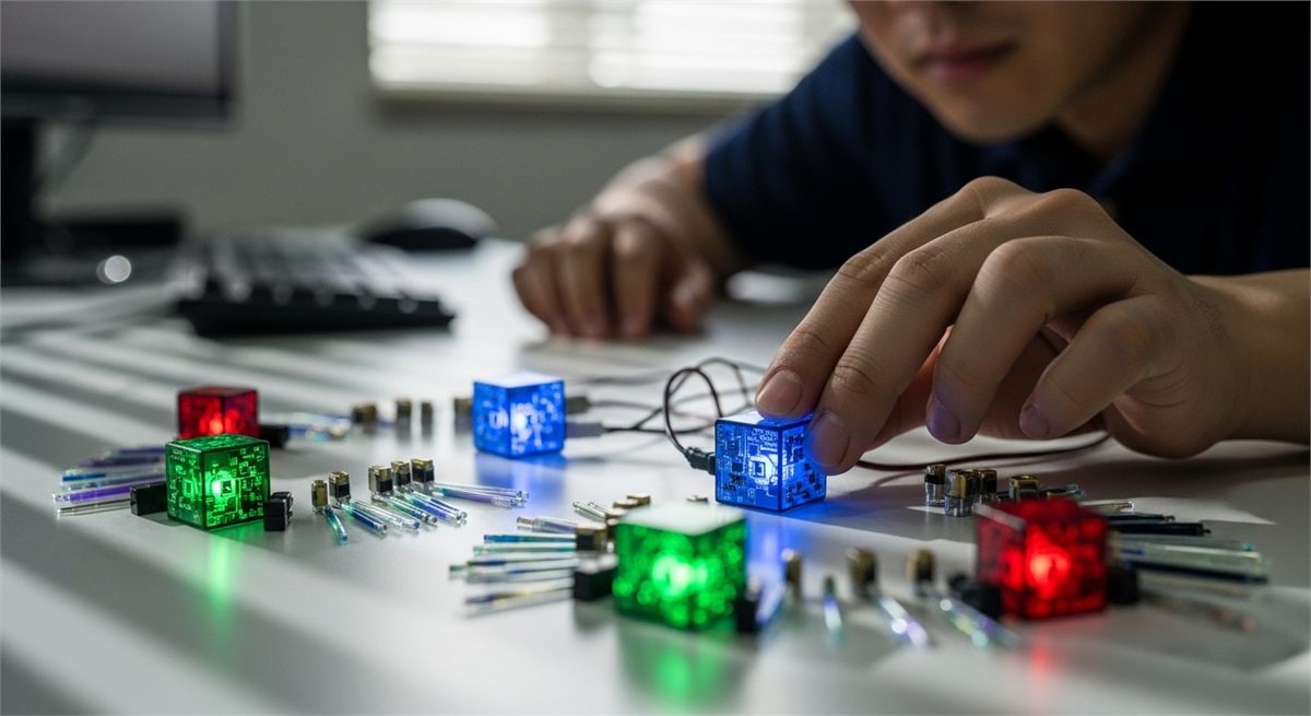 보안 통신 부품 축으로 양자 관련 분야를 나눠서 보는 장면