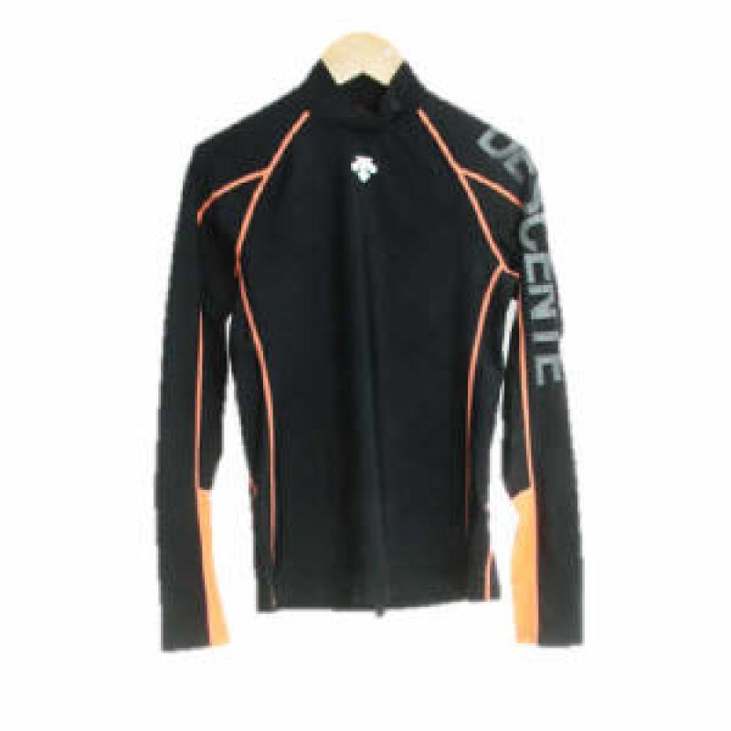 데상트 수지네 구제 데상트 블랙 소매로고레쉬가드상의 여자 XS 데상트 DESCENTE