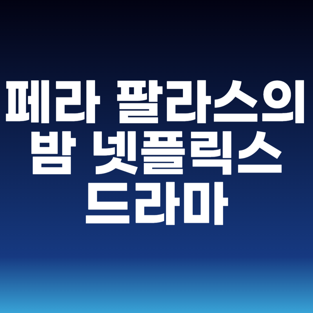 페라 팔라스의 밤 넷플릭스 드라마