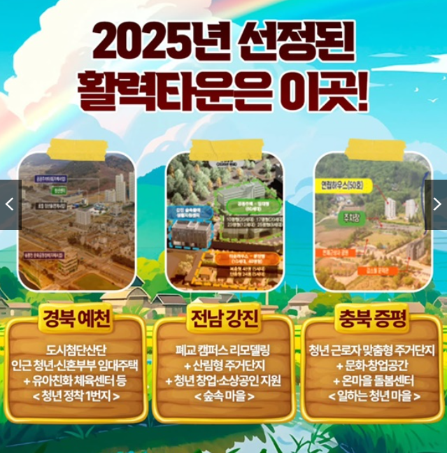 2025 지역활력타운 특징.혜택
