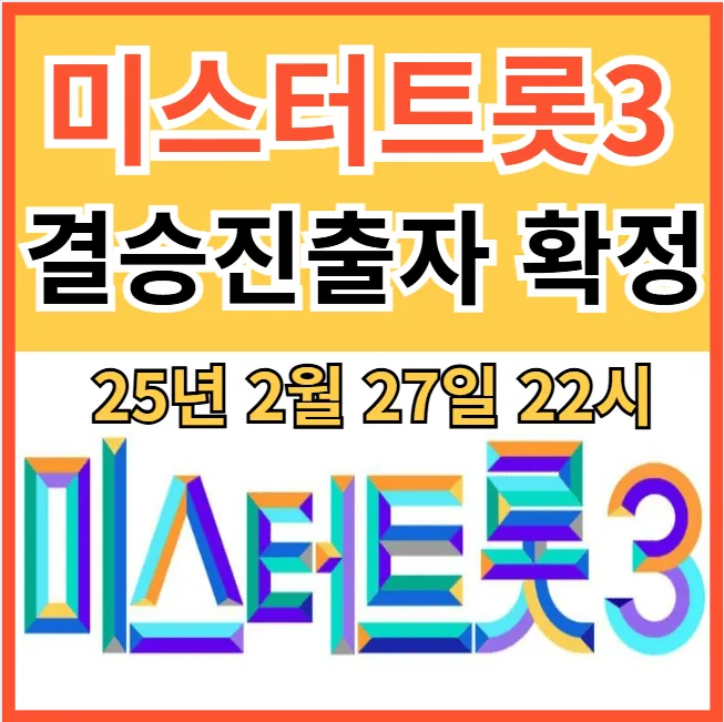 미스터트롯3 결승진출자 TOP10 확정