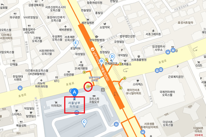 남부터미널에서 3호선 지하철 타는 방법