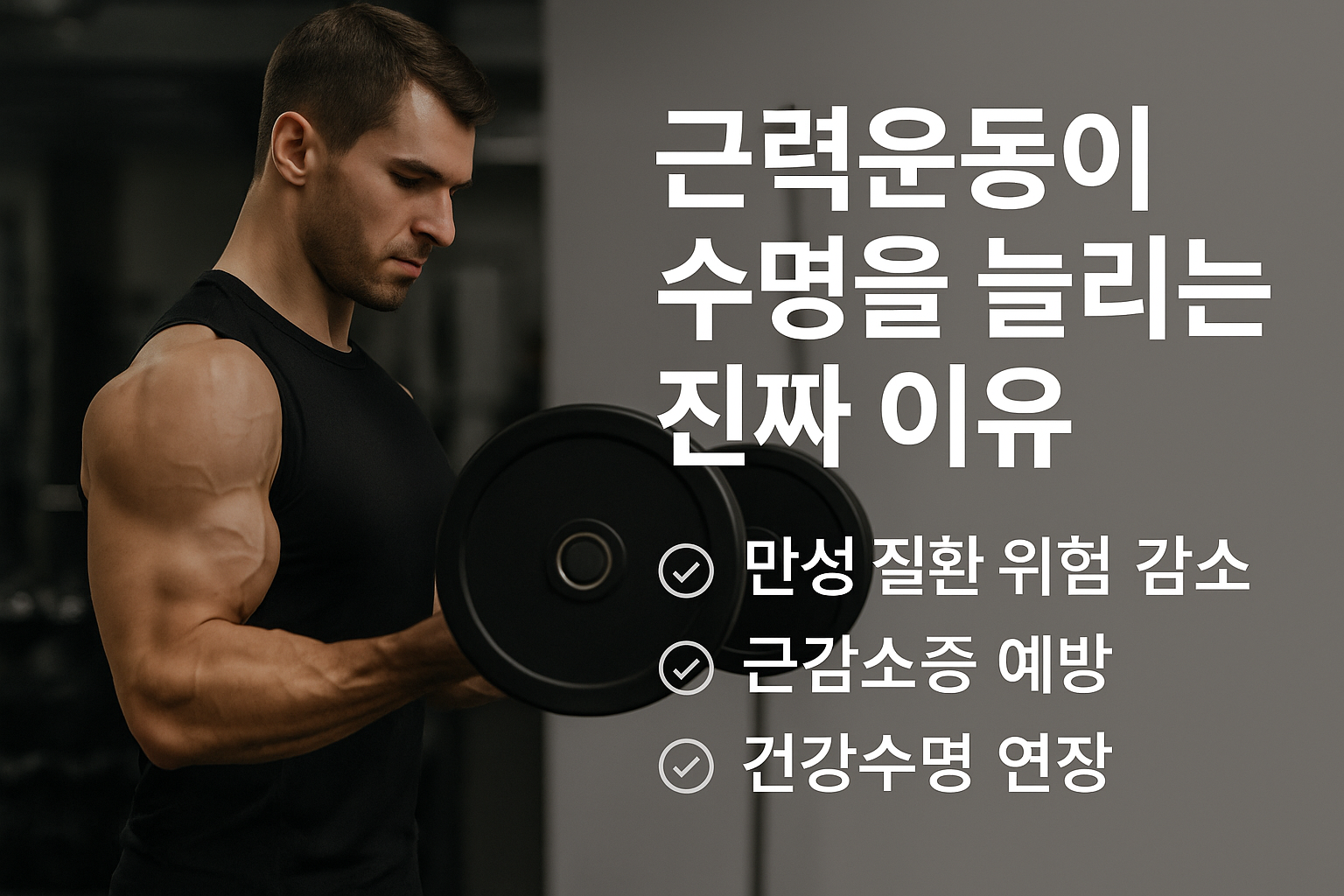 근련운동과 수명의 관계 근육은 수명