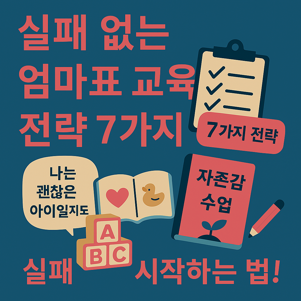 실패 없는 엄마표 교육 전략 7가지