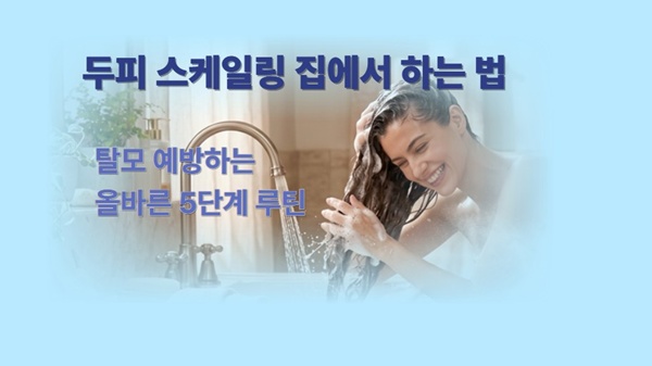 집에서 하는 올바른 두피 스케일링 방법 및 탈모 예방 홈케어 가이드 썸네일