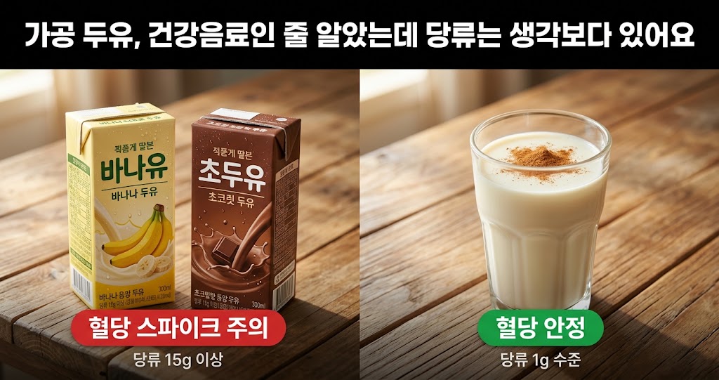 가공 두유, 건강음료인 줄 알았는데 당류는 생각보다 있어요