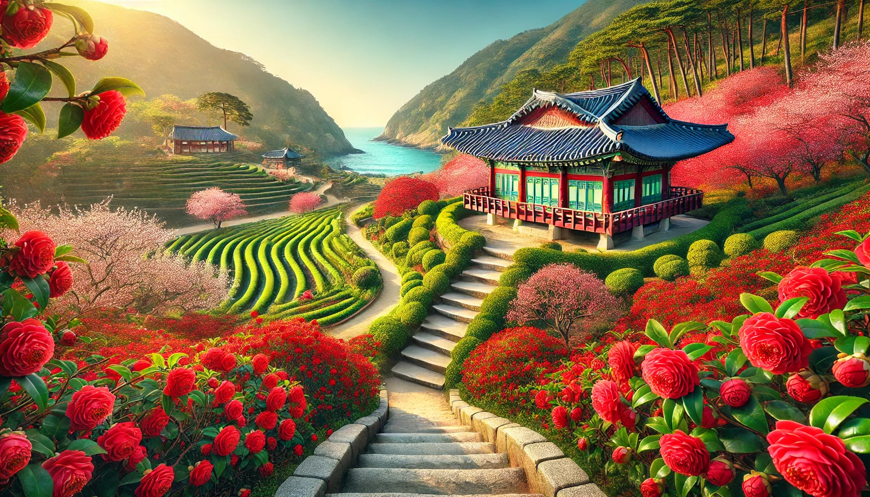 강진 다산초당 인근 동백꽃 사진 명소 3곳