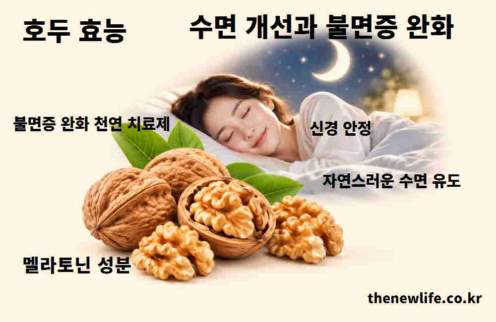 호두 효능 수면 개선 불면증 완화