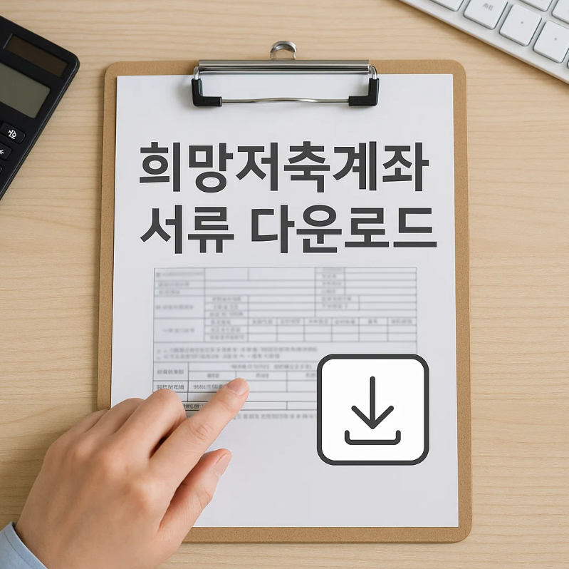 희망저축계좌 참여신청서