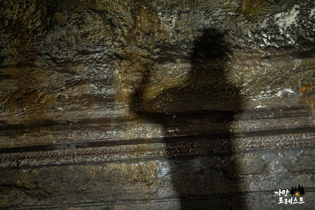 제주 만장굴 그림자