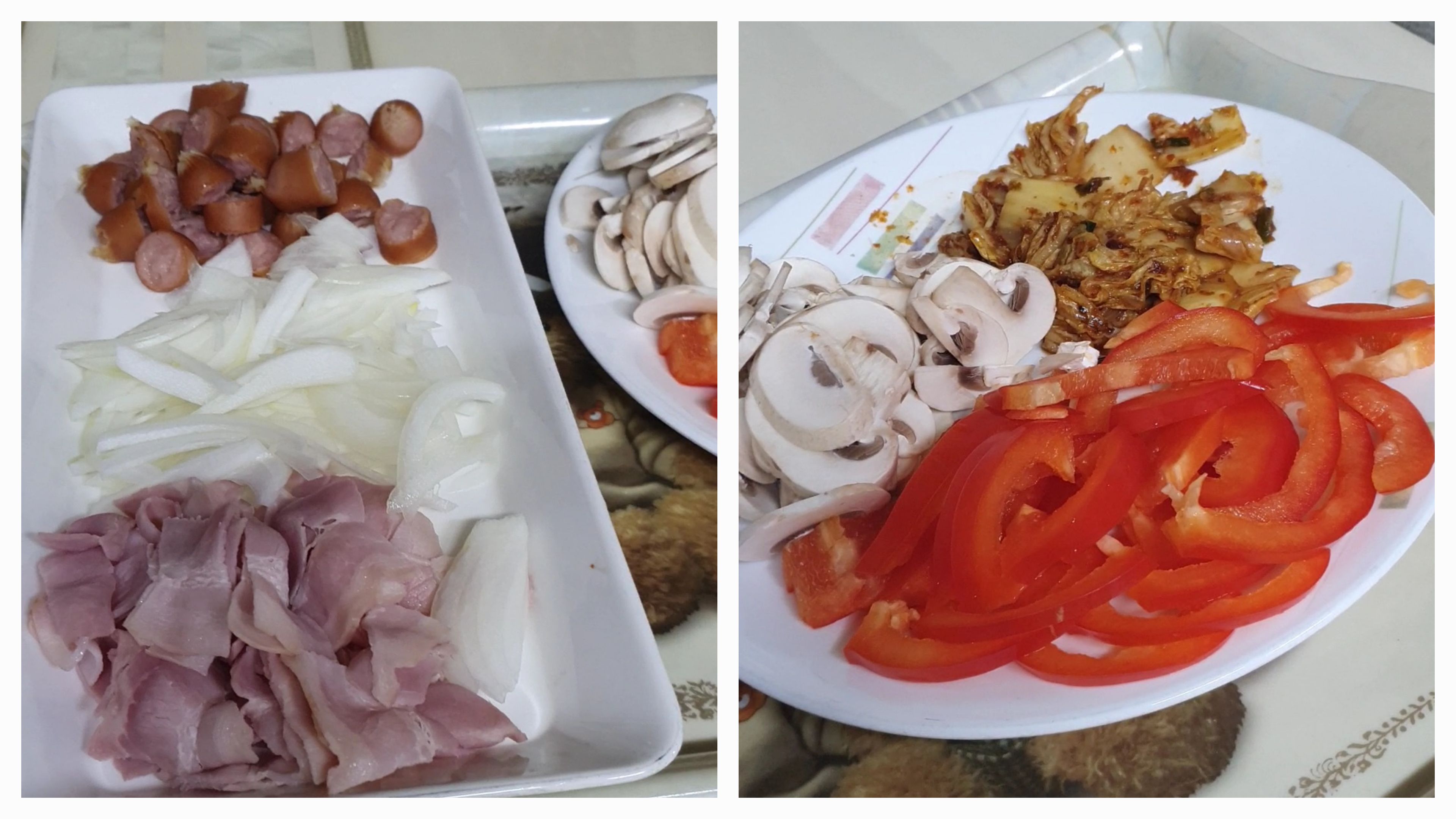 토핑하기 좋게 준비를 해주세요!