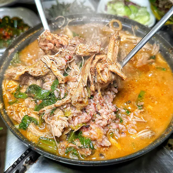 생생정보 고수의 부엌 능이오리백숙 음식점