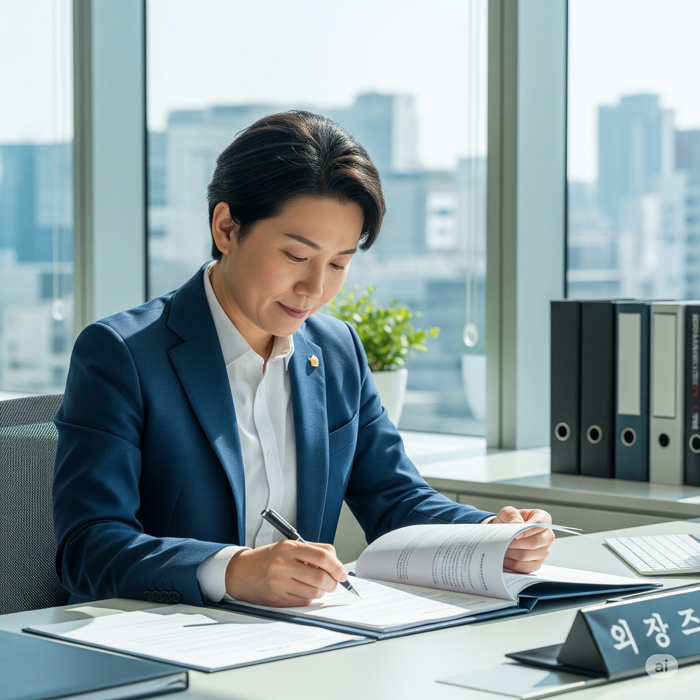 공공기관에서 일하는 사람모습