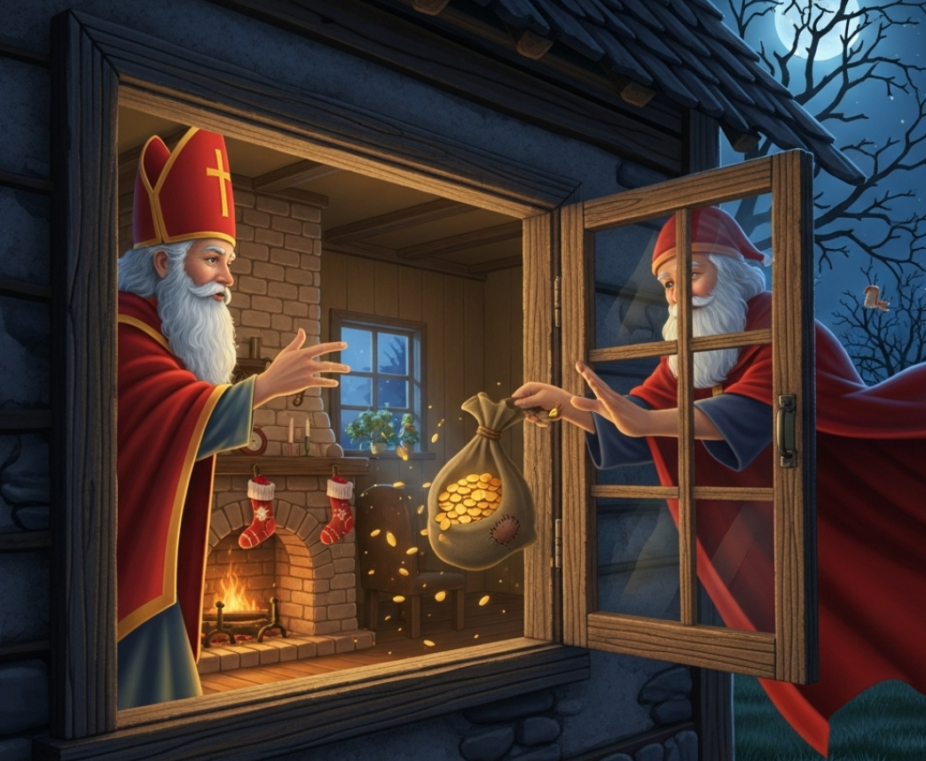 크리스마스 양말의 유래가 된 '황금 금화' 전설
