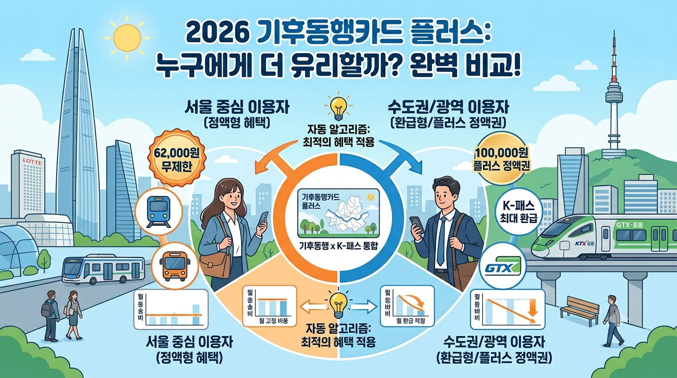 2026 기후-행카드-플러스- 신청- 및 -사용법 -총정리- K-패스- 통합- 혜택- 비교-2