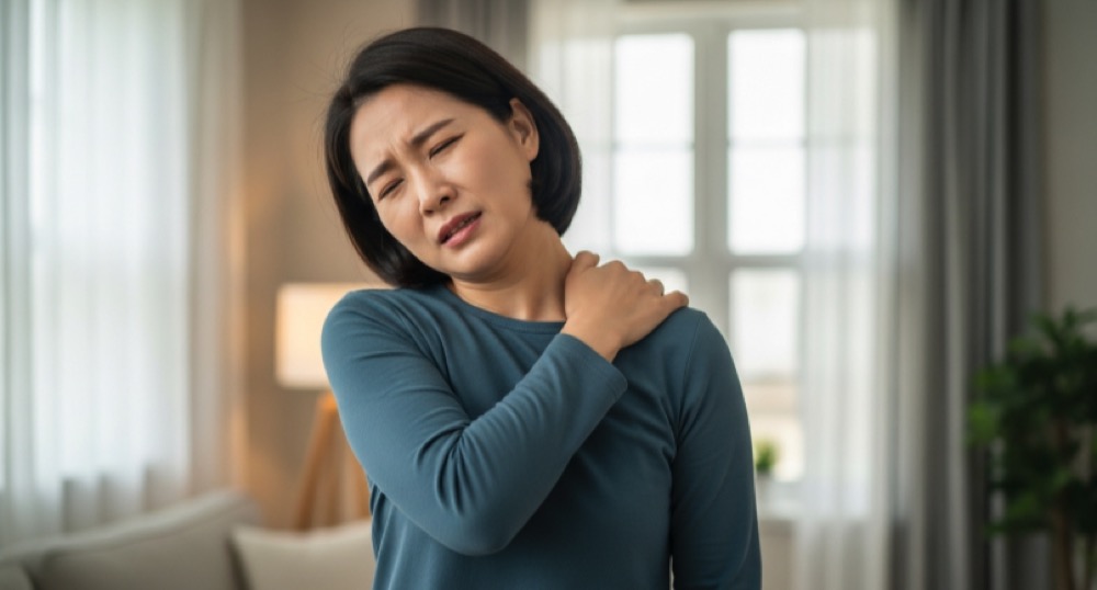 어깨뻐근뒷골통증-통증심화