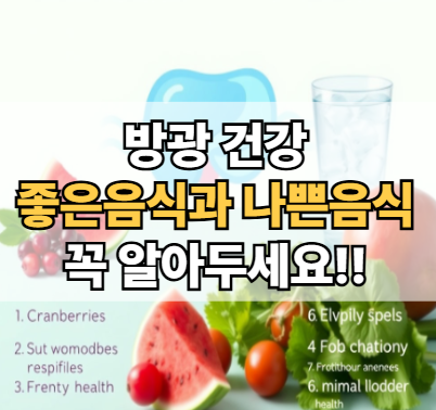 방광에-좋은-음식-나쁜-음식