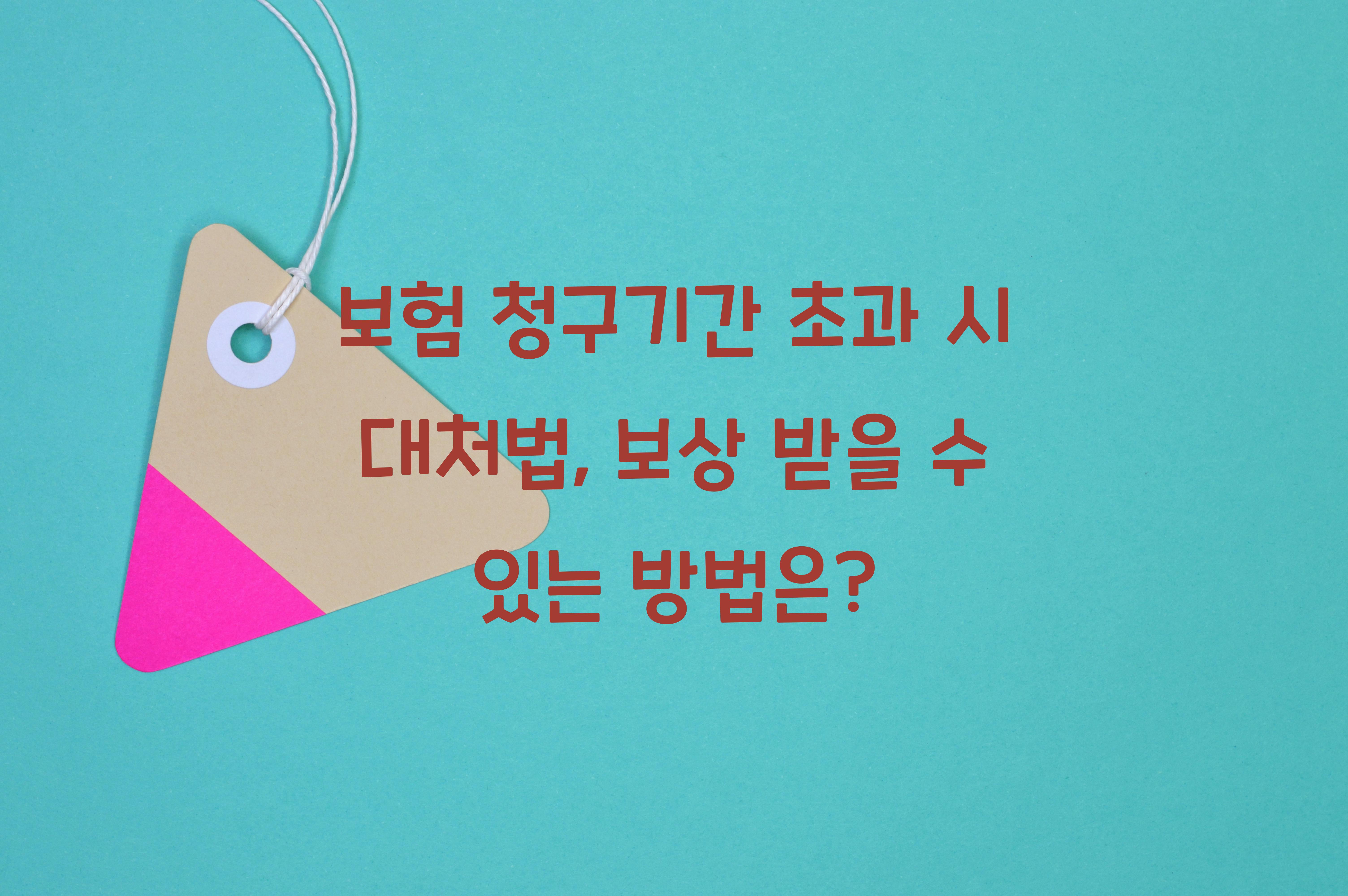 보험 청구기간 초과 시 대처법