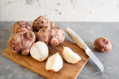 돼지감자, 요리, 당뇨, 차. 샐러드