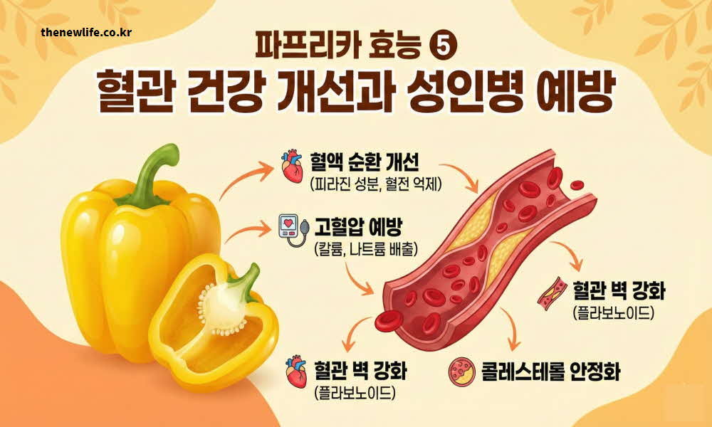 파프리카 효능 혈관 건강 개선 성인병 예방