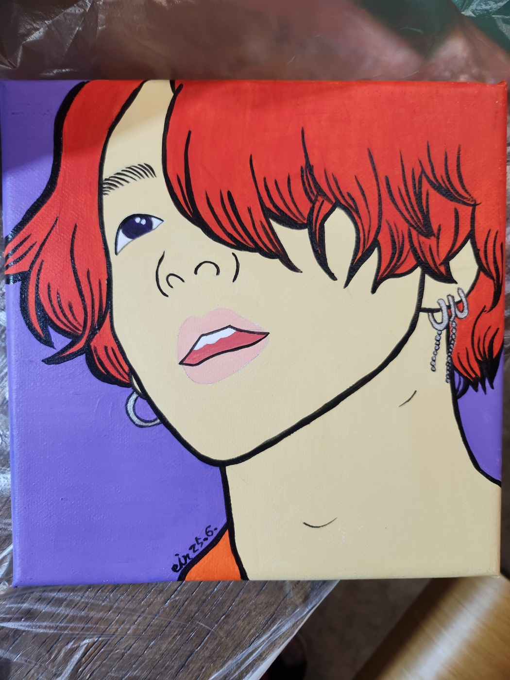 정국 팝아트 초상화