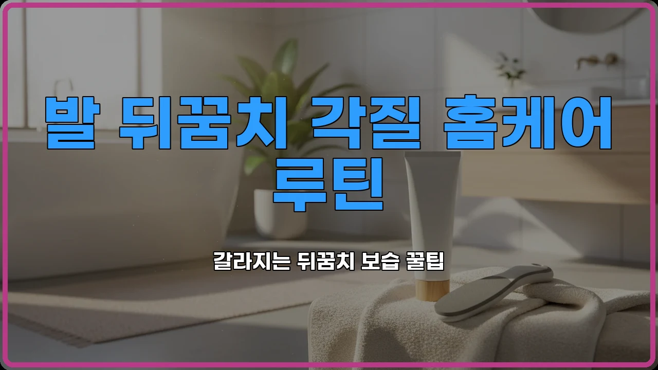 뒤꿈치갈라짐